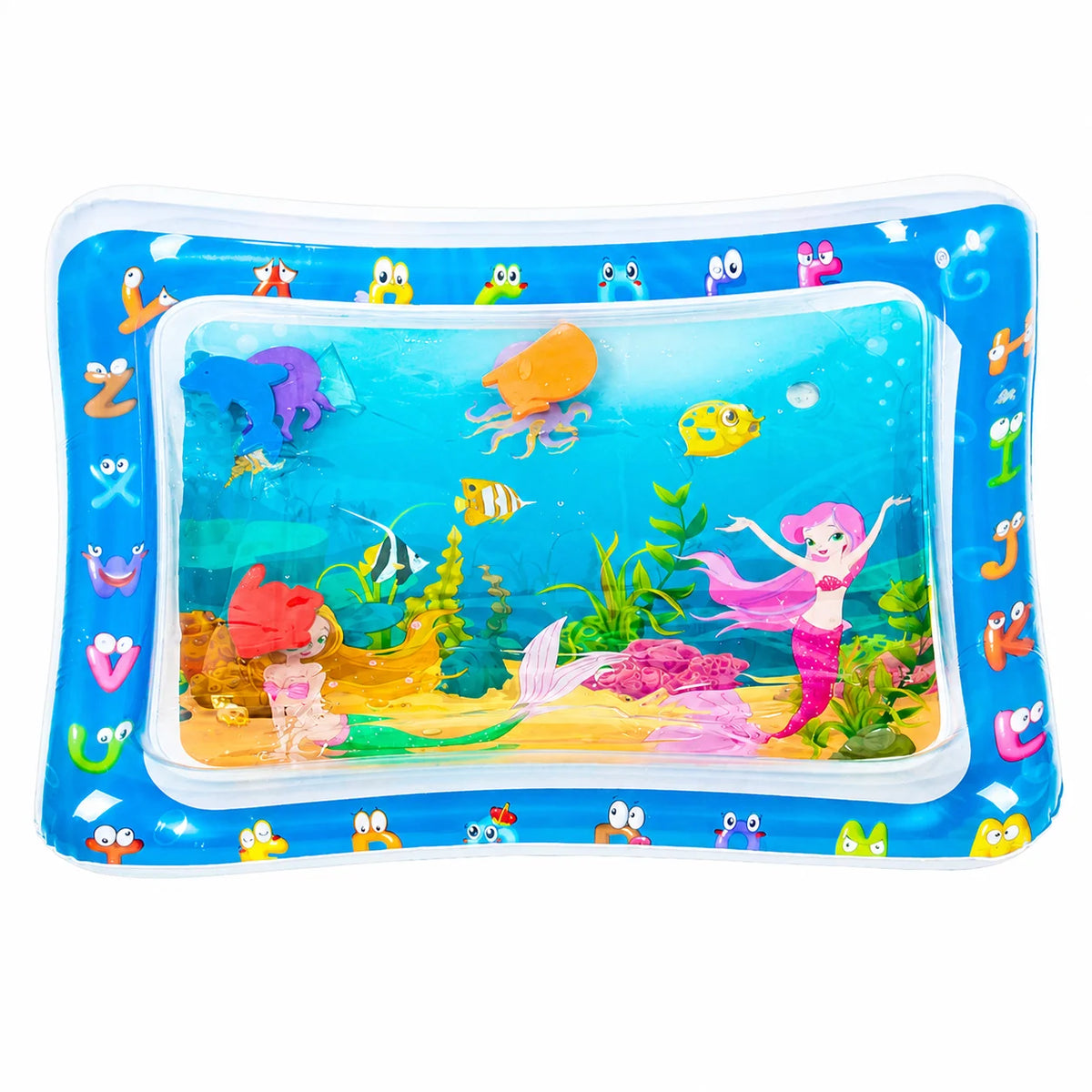 1PC Pet Water Play Mat Interactive Cat Toy Inflatable Sensory Splash Mat for Cats Dogs Indoor Enrichment Exercise Training Toy