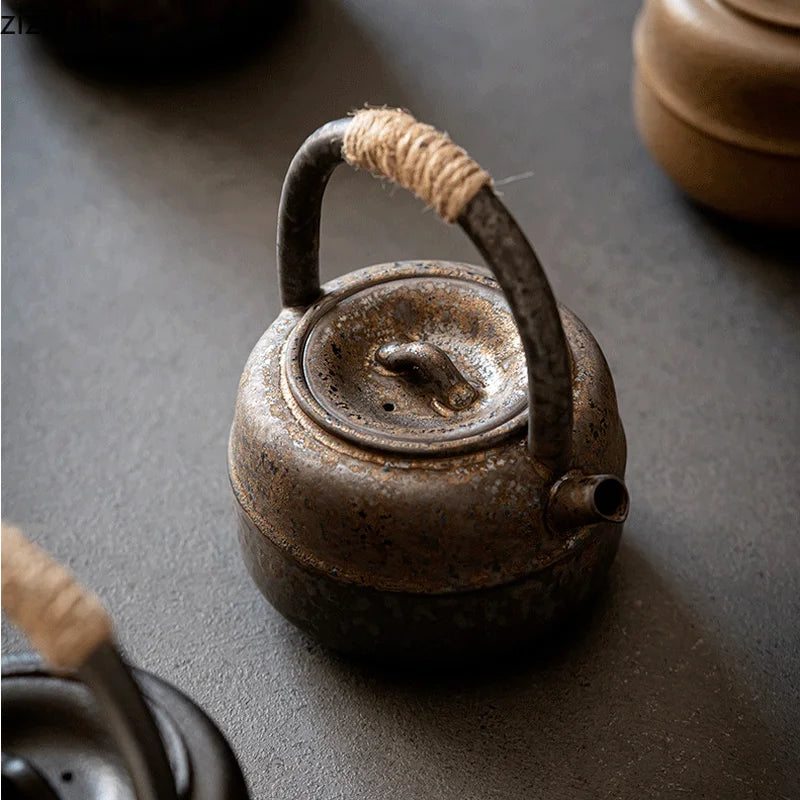 450ml Stoneware Teapot Tea Kettle Ceramic Teapot Teaware Tea Set Tea Utensils Tea Maker Tea Pot Set Tea Making Tools Accessories