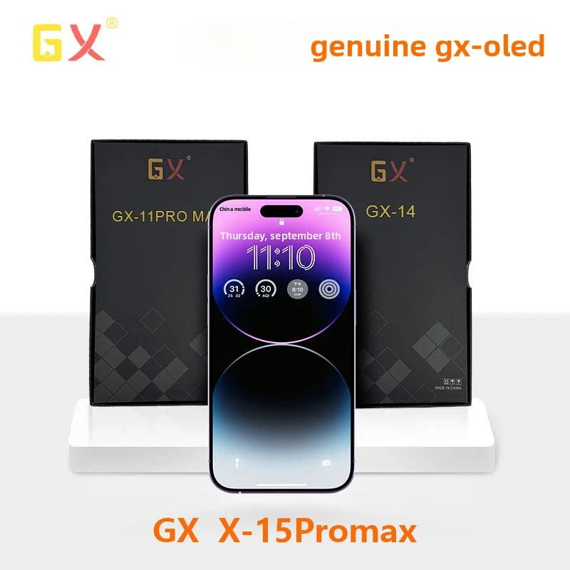 GX 100% OLED Screen For iPhone 13 14 15 15Pro 16Pro Max Display True Tone With 3D Touch Screen For iPhone Replacement With Tools