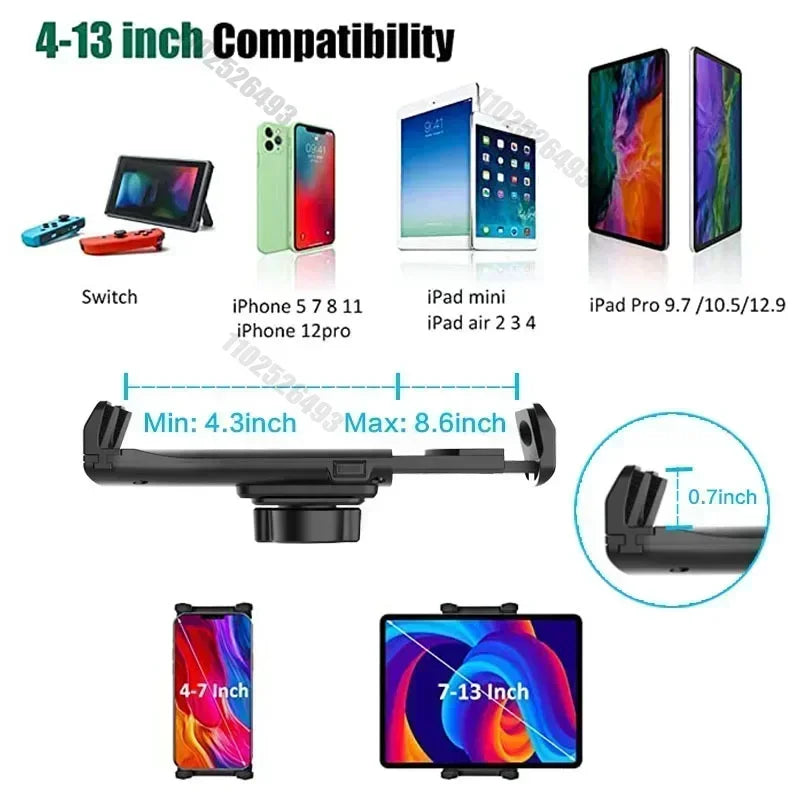 Car Tablet Cup Holder Mount 360 Adjustable SmartphoneHolderCar 270 Tilt Bar Triangular Base Ram Mount Tablet Holder For SUVs