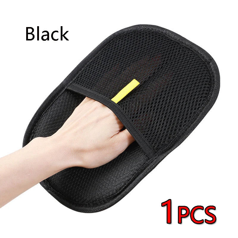 Pet Hair Removal Tool Reusable Static Removal Gloves Deshedding Brush Glove for Dog Cat Double-Sided Fur Hair Cleaning Gloves