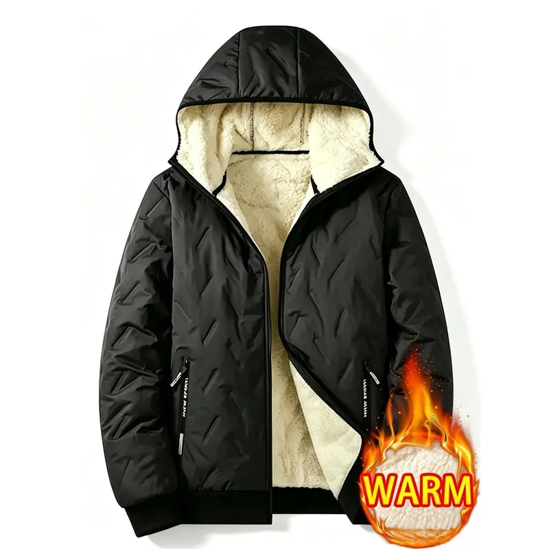 Waterproof Men's Jacket Winter Windbreaker Down Jacket Winter Coat Fleece Lining Warm And Warm Cotton Jacket Snow Jacket