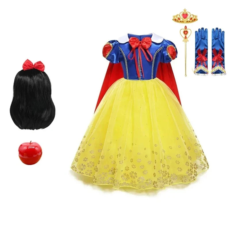 Dress Kids Girl Fancy Dresses Children Party Cosplay Princess Costume Patchwork Role Playing Frocks Outfit