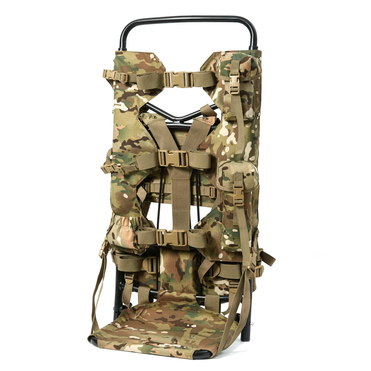 AKmax Iraklis Aluminum External MOLLE Pack Frame with Shoulder Harness Padded Waist Belt Modular Hunting Load Carrier