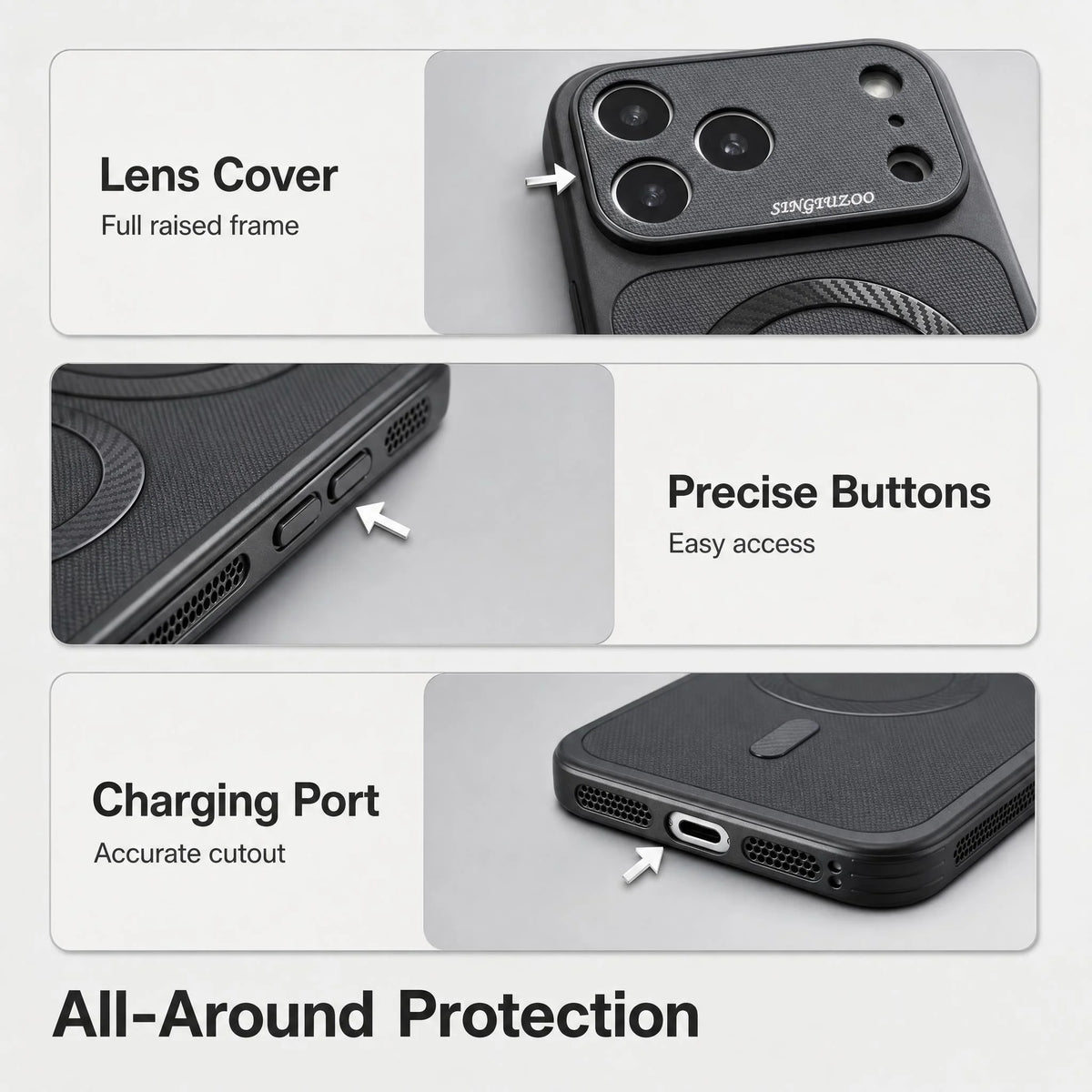 Technology Woven Heat Dissipation Magnetic Phone Case For iPhone 12 13 14 15 16 17 18 Pro Max For Magsafe Wireless Charging Case
