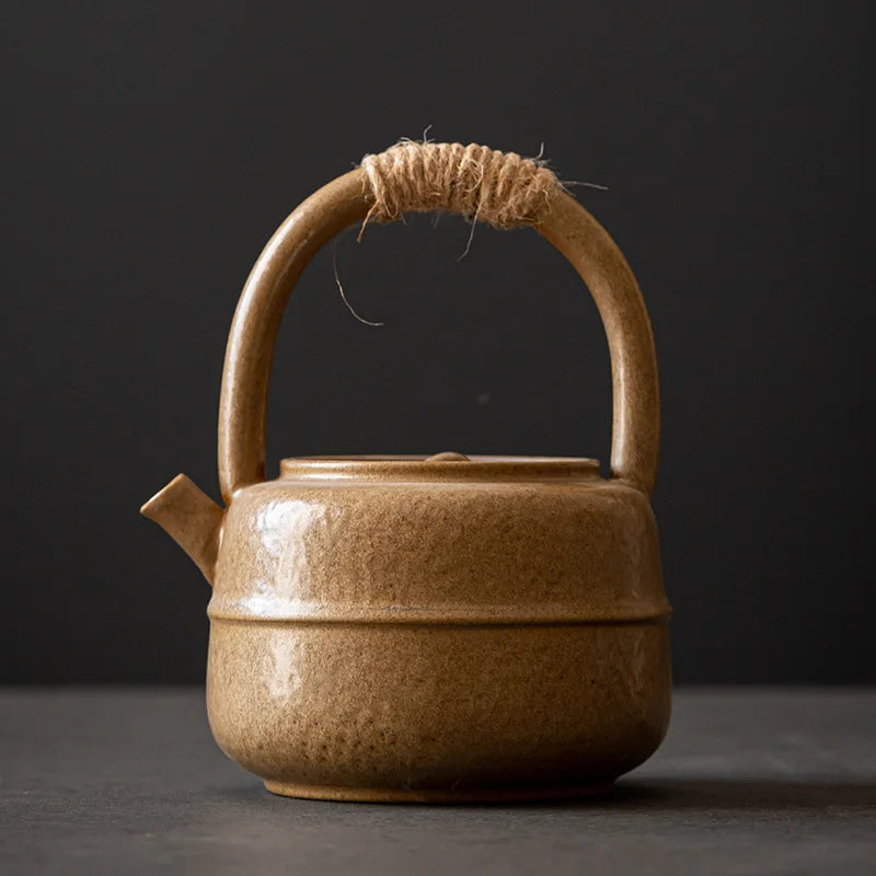 450ml Stoneware Teapot Tea Kettle Ceramic Teapot Teaware Tea Set Tea Utensils Tea Maker Tea Pot Set Tea Making Tools Accessories