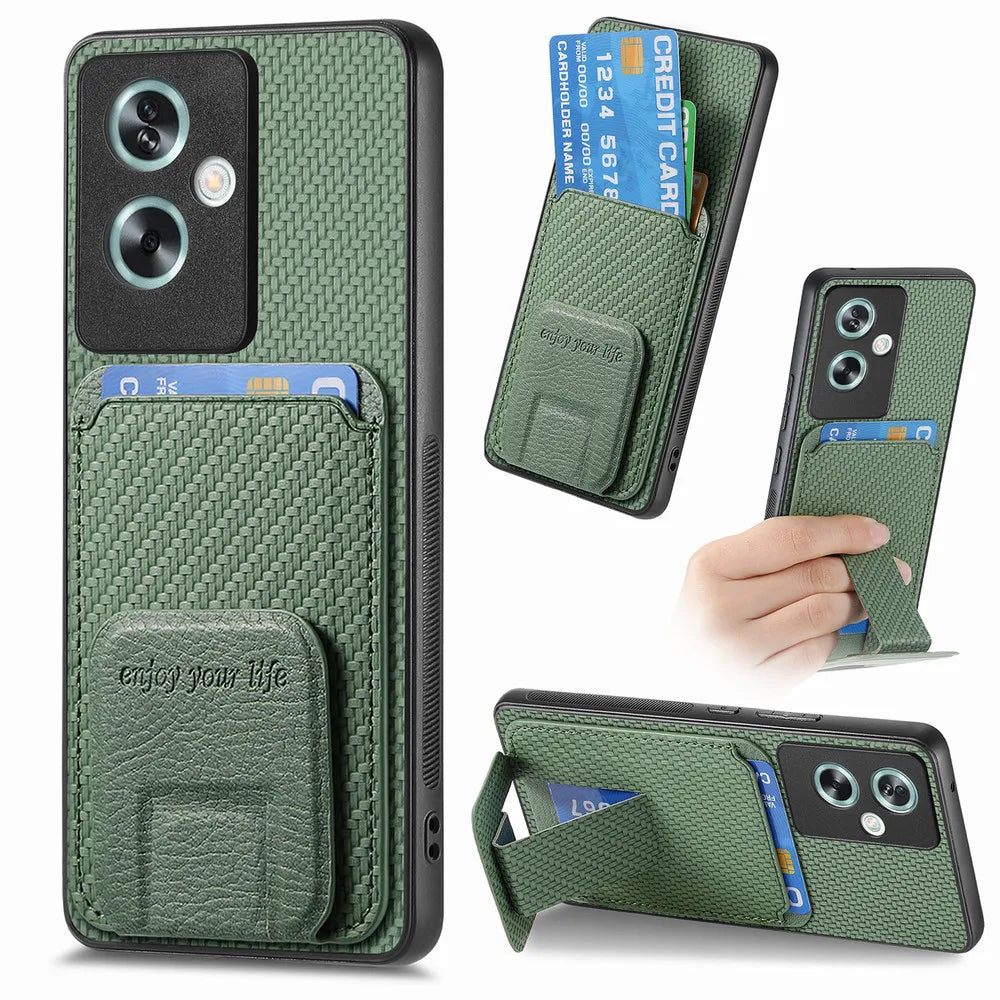 For OPPO A5 Pro A79 A98 A78 A58 A38 A18 5G 4G Luxury Case Leather Card Back Stand Cover For OPPO A80 A 98 79 78 58 Phone Funda