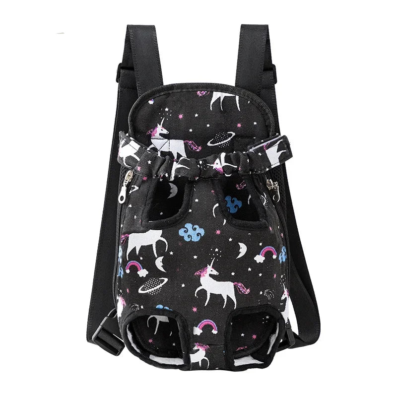 Adjustable Cat Carrier Bag Pet Double Shoulder Backpack Portable Bag Outdoor Travel Camping Hiking Cat Bag Dog Bag