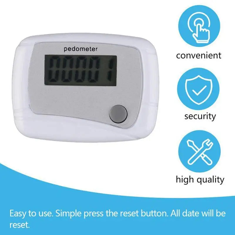 Pedometer for Walking Portable Sports Walk Meter Senior Steps Counter for Sports Running Training Hiking Backpacking Travel