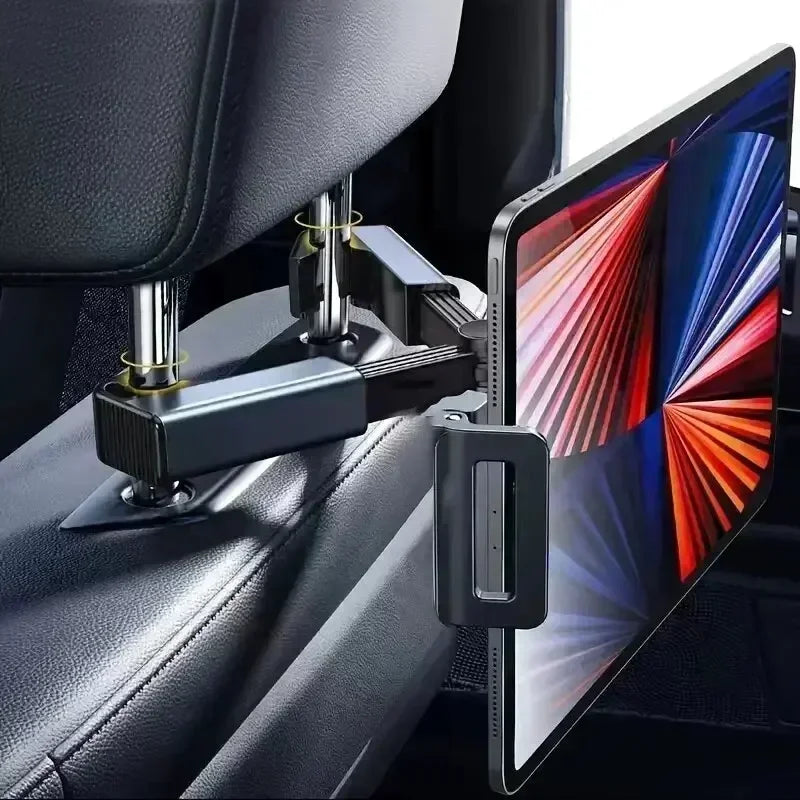 Car Back Seat Headrest Phone Holder Stretchable Tablet Stand Rear Pillow Adjustment  Mount Bracket for 4.7-12.9 Inch Phon Tablet