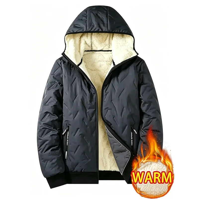 Waterproof Men's Jacket Winter Windbreaker Down Jacket Winter Coat Fleece Lining Warm And Warm Cotton Jacket Snow Jacket