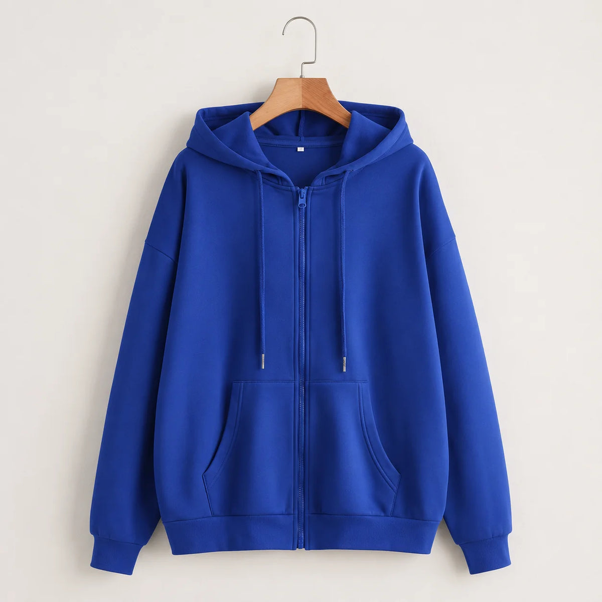 14 Colors Women Zip Up Hoodie Oversized Autumn Winter Casual Streetwear Loose Hooded Jacket Comfortable Long Sleeve Sweatshirt