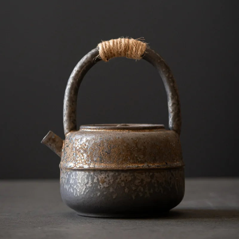 450ml Stoneware Teapot Tea Kettle Ceramic Teapot Teaware Tea Set Tea Utensils Tea Maker Tea Pot Set Tea Making Tools Accessories
