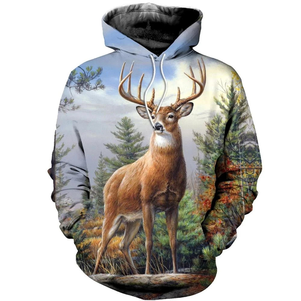 2024 Four Seasons Maple Leaf Camouflage 3D Sports Shirt Men's Fishing Outdoor Camping Hunting Clothing Jacket Men's Hoodie