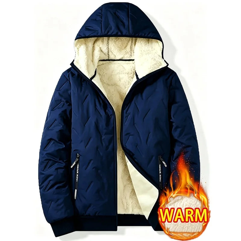 Waterproof Men's Jacket Winter Windbreaker Down Jacket Winter Coat Fleece Lining Warm And Warm Cotton Jacket Snow Jacket