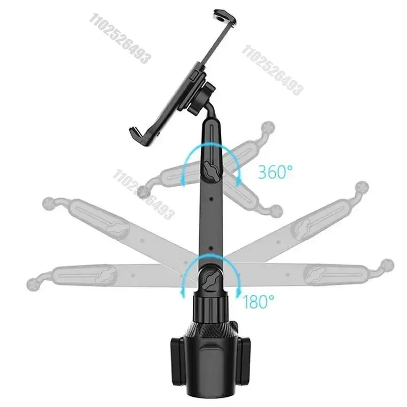 Car Tablet Cup Holder Mount 360 Adjustable SmartphoneHolderCar 270 Tilt Bar Triangular Base Ram Mount Tablet Holder For SUVs