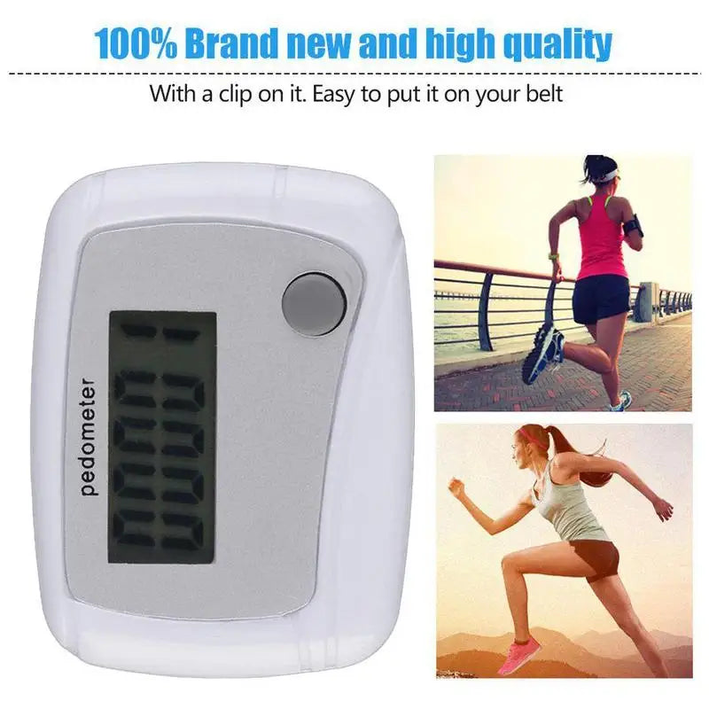 Pedometer for Walking Portable Sports Walk Meter Senior Steps Counter for Sports Running Training Hiking Backpacking Travel
